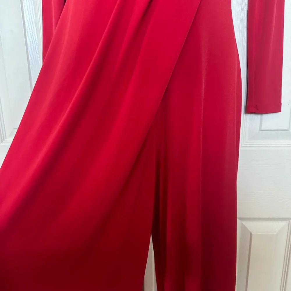 Elegant Red Jumpsuit by EX Coast Red Jumpsuit Size 6 - Picture 8 of 14
